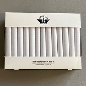 🎄Dockers handkerchiefs pack of 13 white NEW in Box